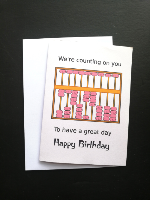 (image for) Abacus Design Birthday Card